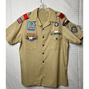 VTG Boy Scouts Of America Men L Shirt '89 National Scout Jamboree  Lodge Advisor